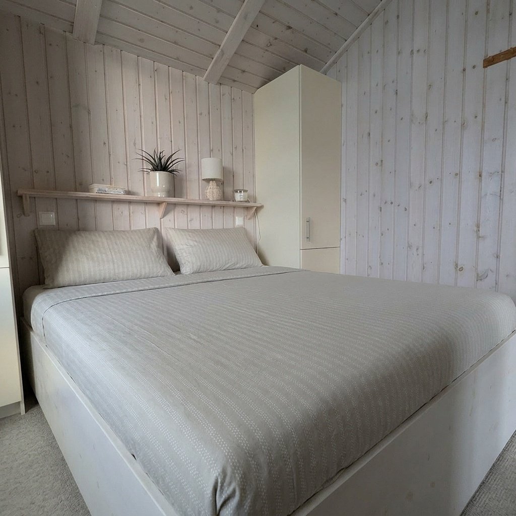 Schlafzimmer mit Doppelbett